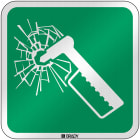 BRADY - Segnaletica di sicurezza ISO – Martello frangivetro 303783