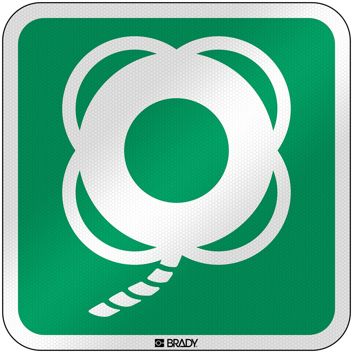 BRADY - Segnaletica di sicurezza ISO – Salvagente con cima 303799
