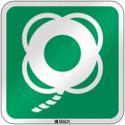 BRADY - Segnaletica di sicurezza ISO – Salvagente con cima 303799