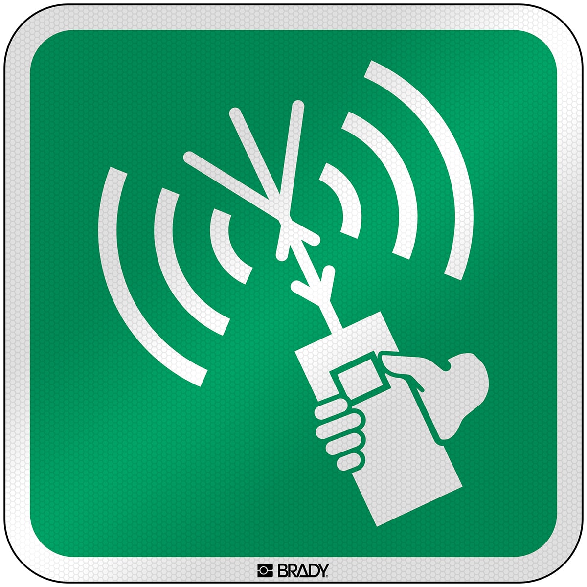 BRADY - Segnaletica di sicurezza ISO – Radiotelefono a due vie VHF 303809