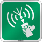 BRADY - Segnaletica di sicurezza ISO – Radiotelefono a due vie VHF 303809