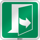 BRADY - Segnaletica di sicurezza ISO – Per aprire la porta, tirare lato sinistro 303815