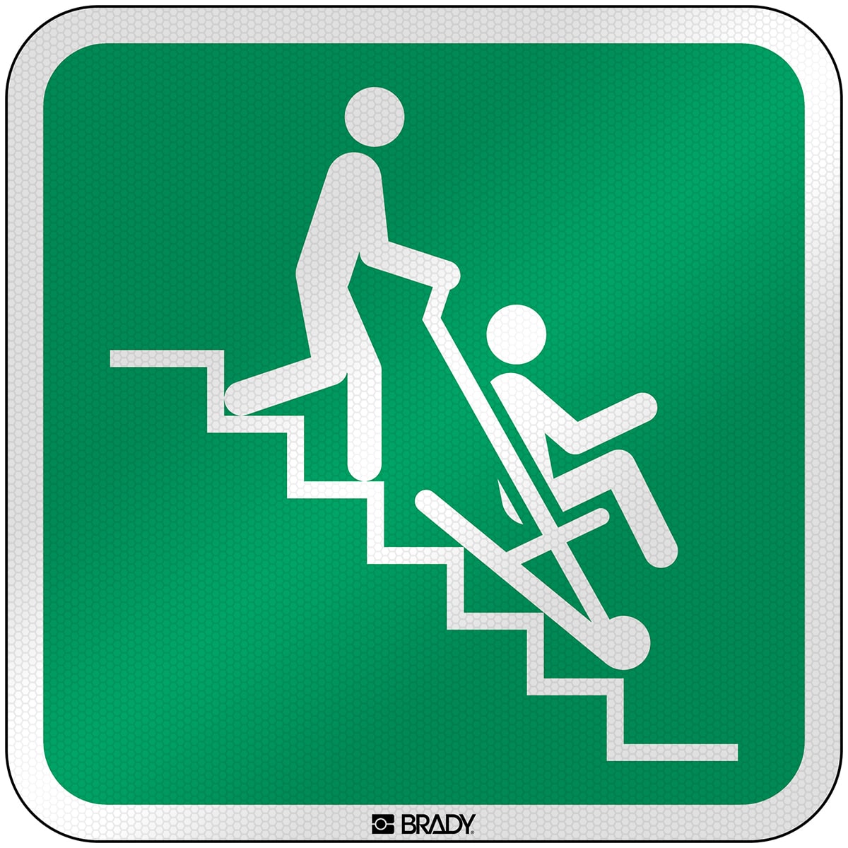 BRADY - Segnaletica di sicurezza ISO – Sedia di evacuazione 303818