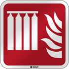 BRADY - Segnaletica di sicurezza ISO – Batteria fissa bombole antincendio 303829