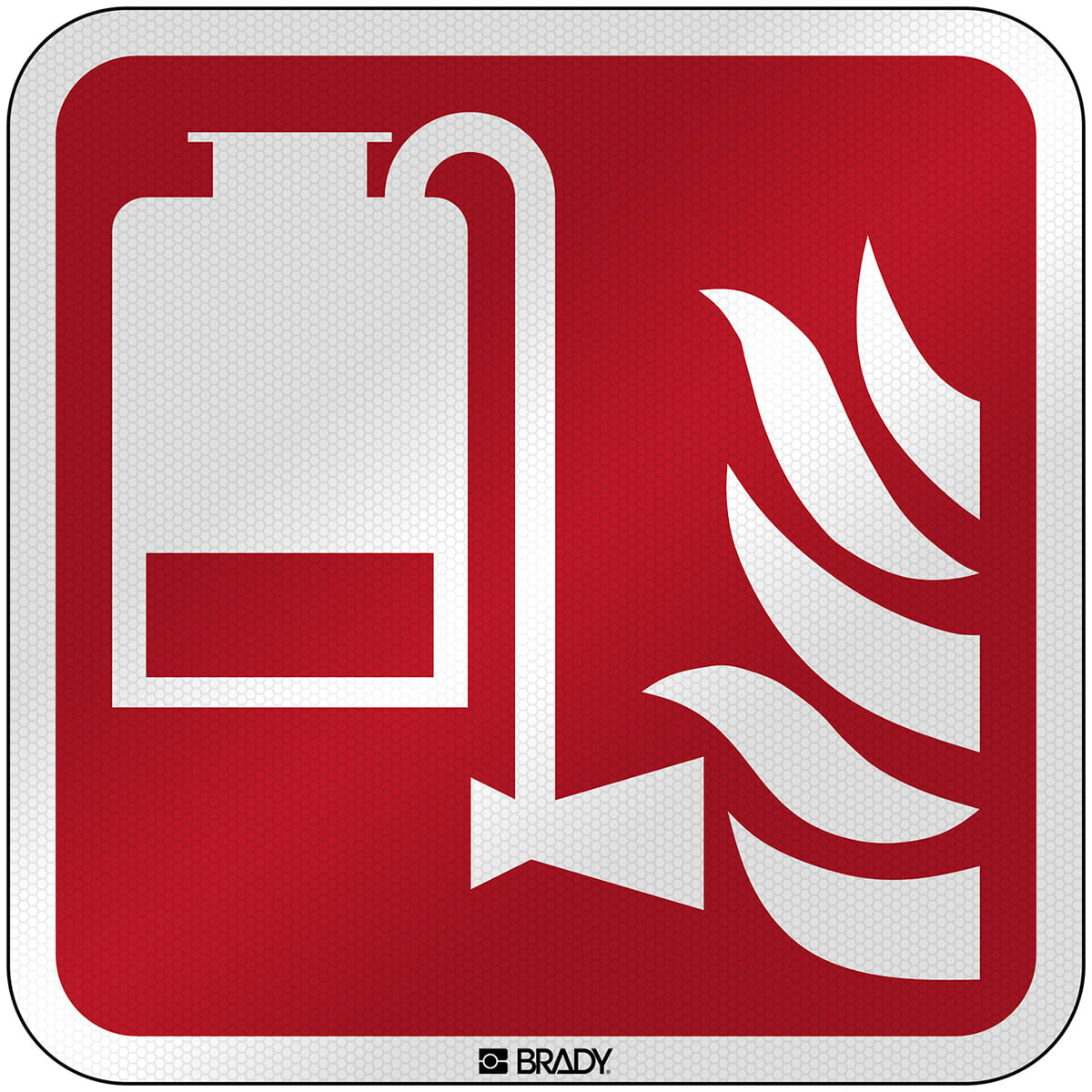 BRADY - Segnaletica di sicurezza ISO – Estintore portatile a schiuma 303831