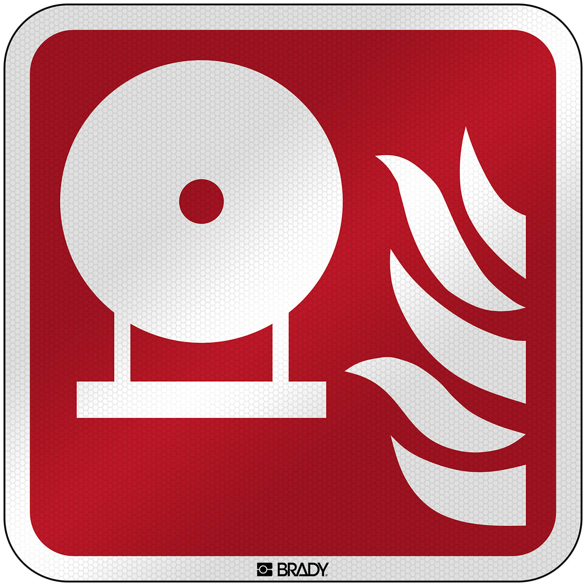 BRADY - Segnaletica di sicurezza ISO – Estintore fisso 303834