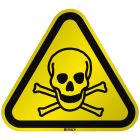 BRADY - Segnaletica di sicurezza ISO Attenzione Materiale tossico 304437