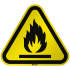 BRADY - Segnaletica di sicurezza ISO Attenzione Materiali infiammabili 304482