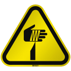 BRADY - Segnaletica di sicurezza ISO Attenzione Elementi taglienti 304491