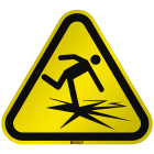 BRADY - Segnaletica di sicurezza ISO Attenzione Ghiaccio sottile 304680