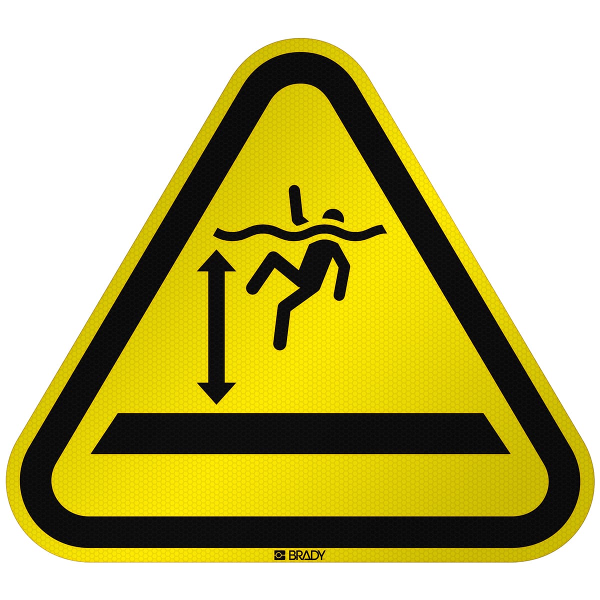 BRADY - Segnaletica di sicurezza ISO Attenzione Acque profonde 304718