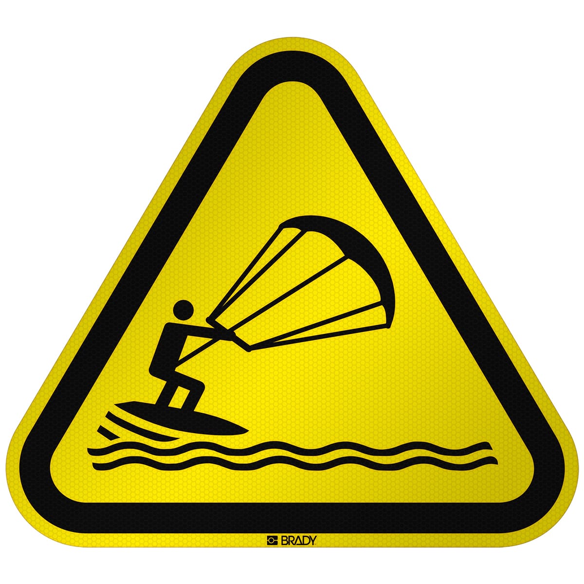 BRADY - Segnaletica di sicurezza ISO Attenzione Kite surfing 304853