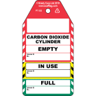 BRADY - Carbon Dioxide Cylinder – Cartellino in 3 parti