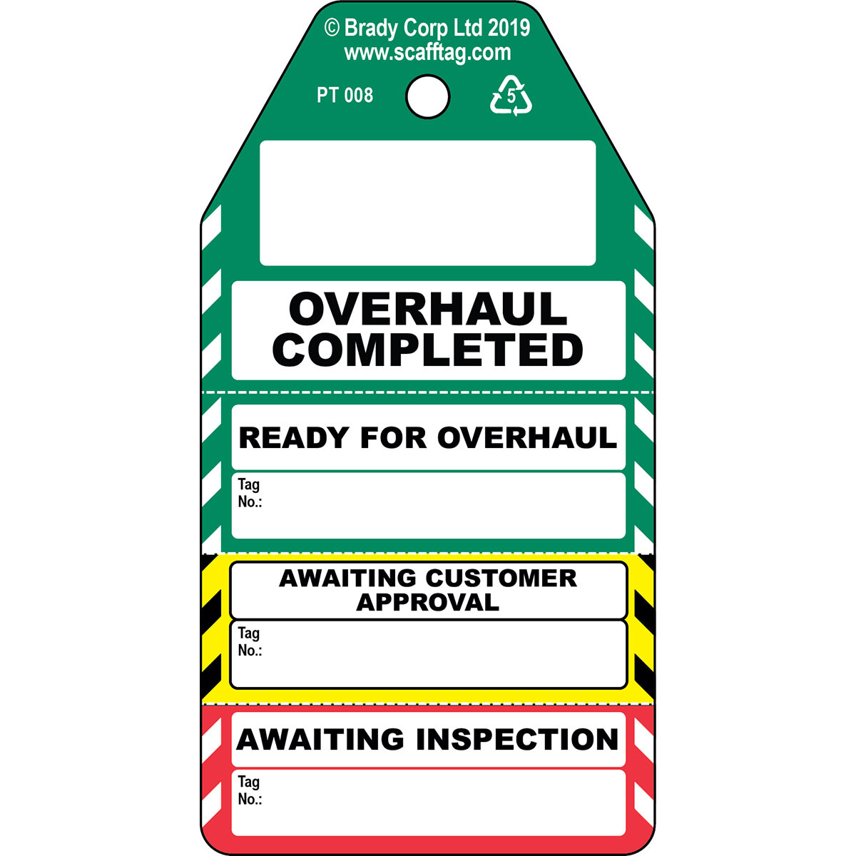 BRADY - Overhaul completed – Cartellino in 4 parti