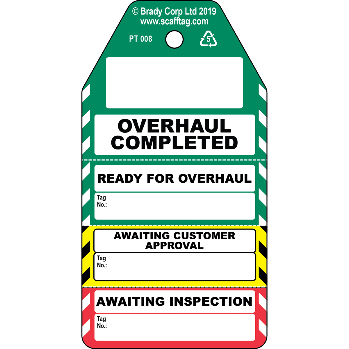 BRADY - Overhaul completed – Cartellino in 4 parti