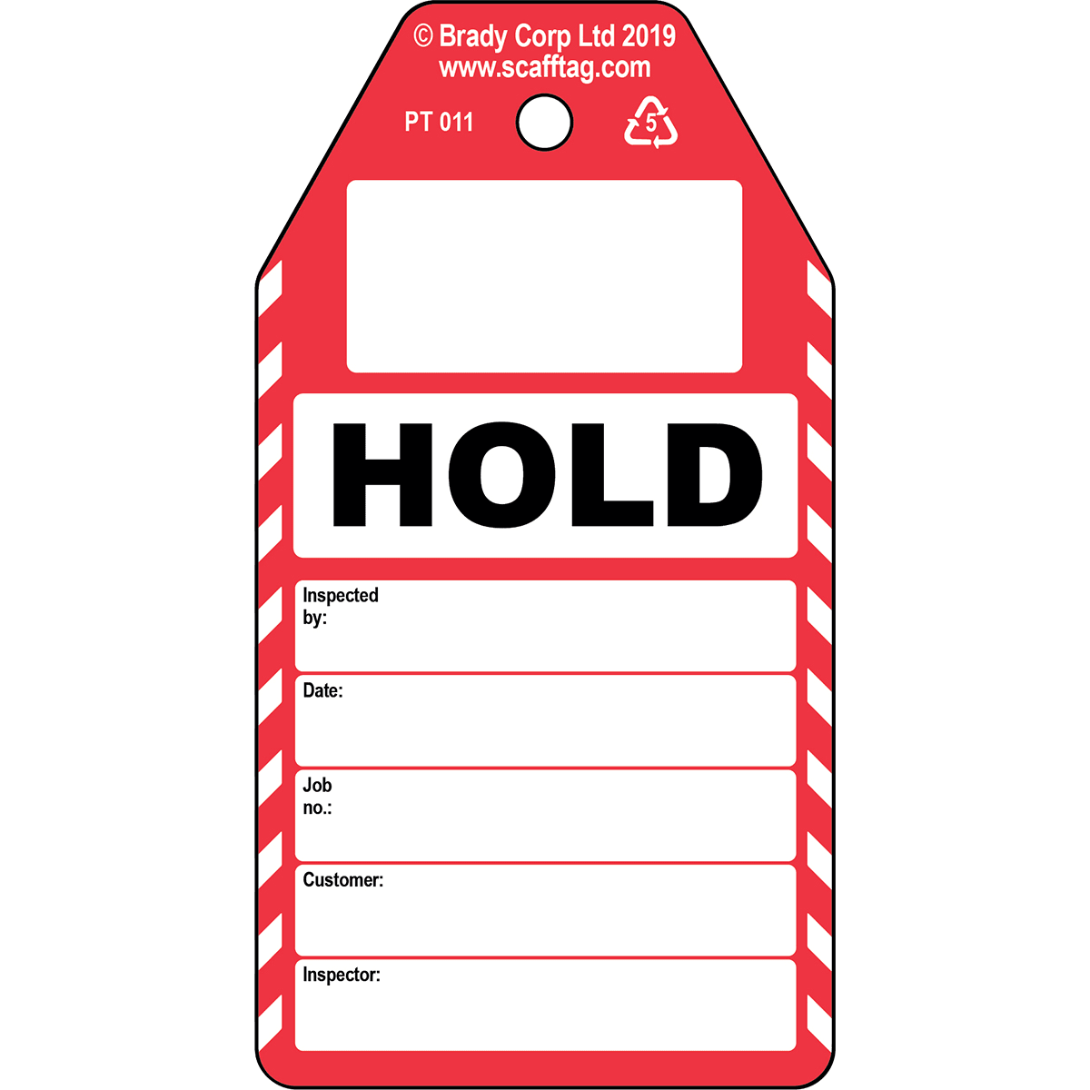 BRADY - Cartellino Hold