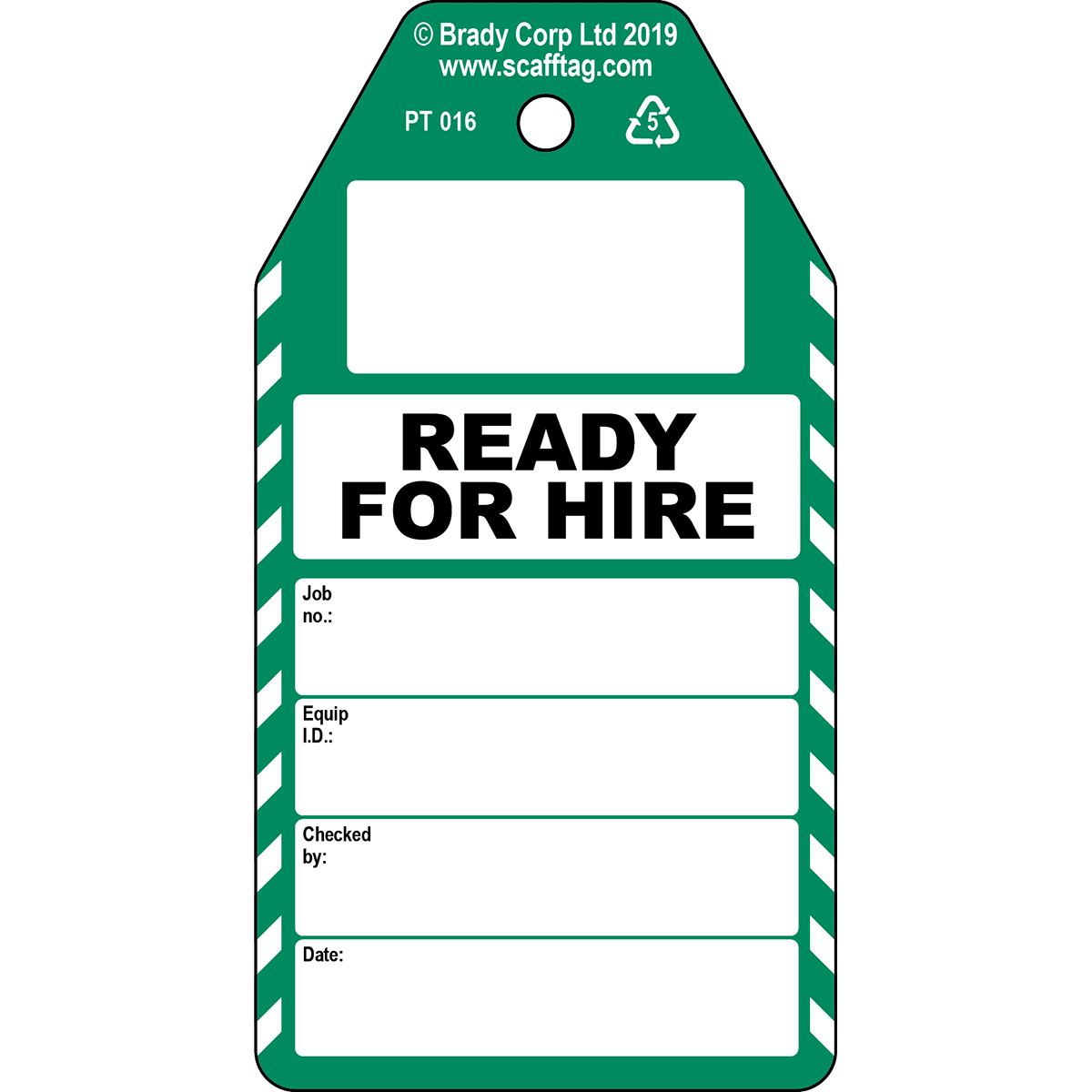 BRADY - Cartellino Ready for Hire