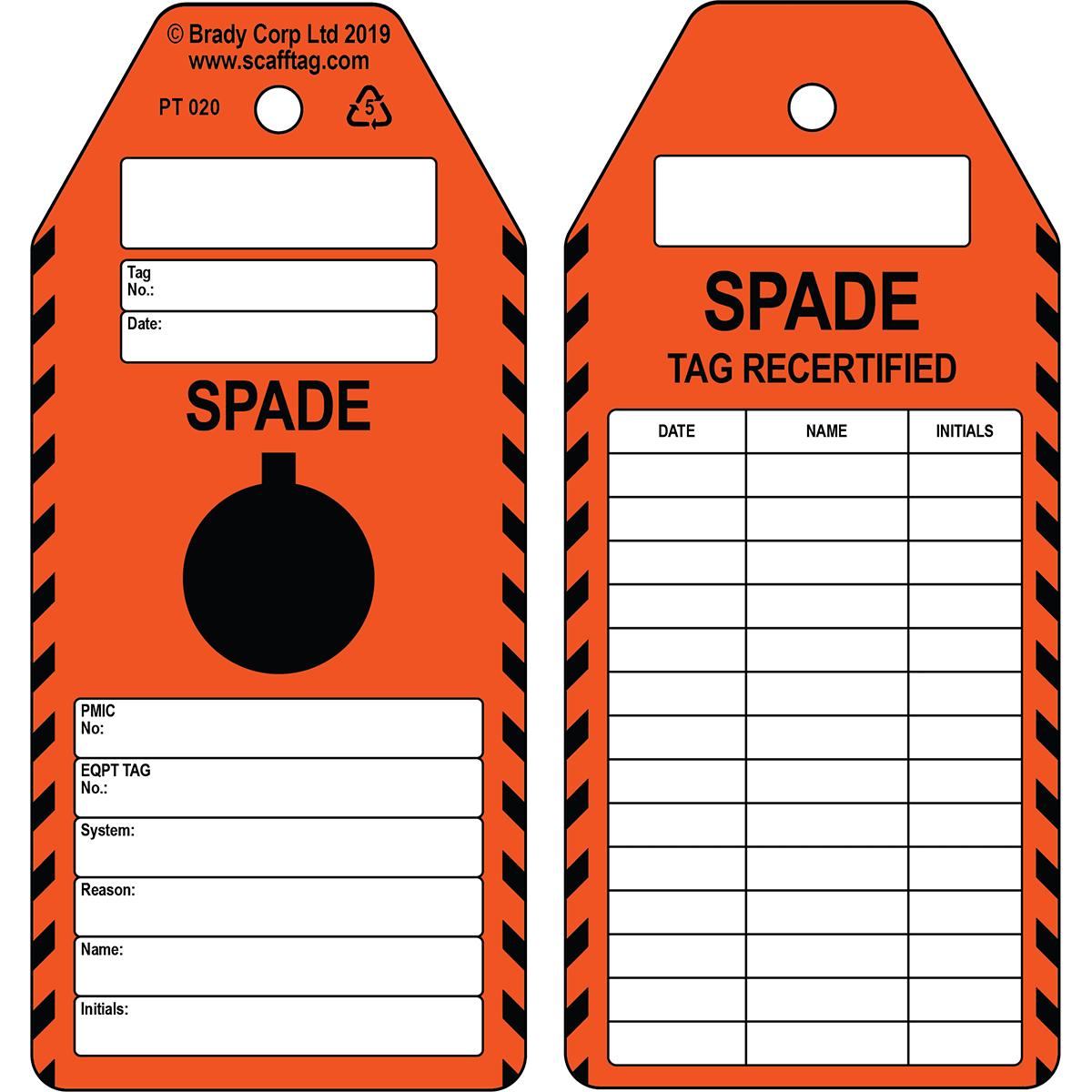 BRADY - Cartellino Spade Certified