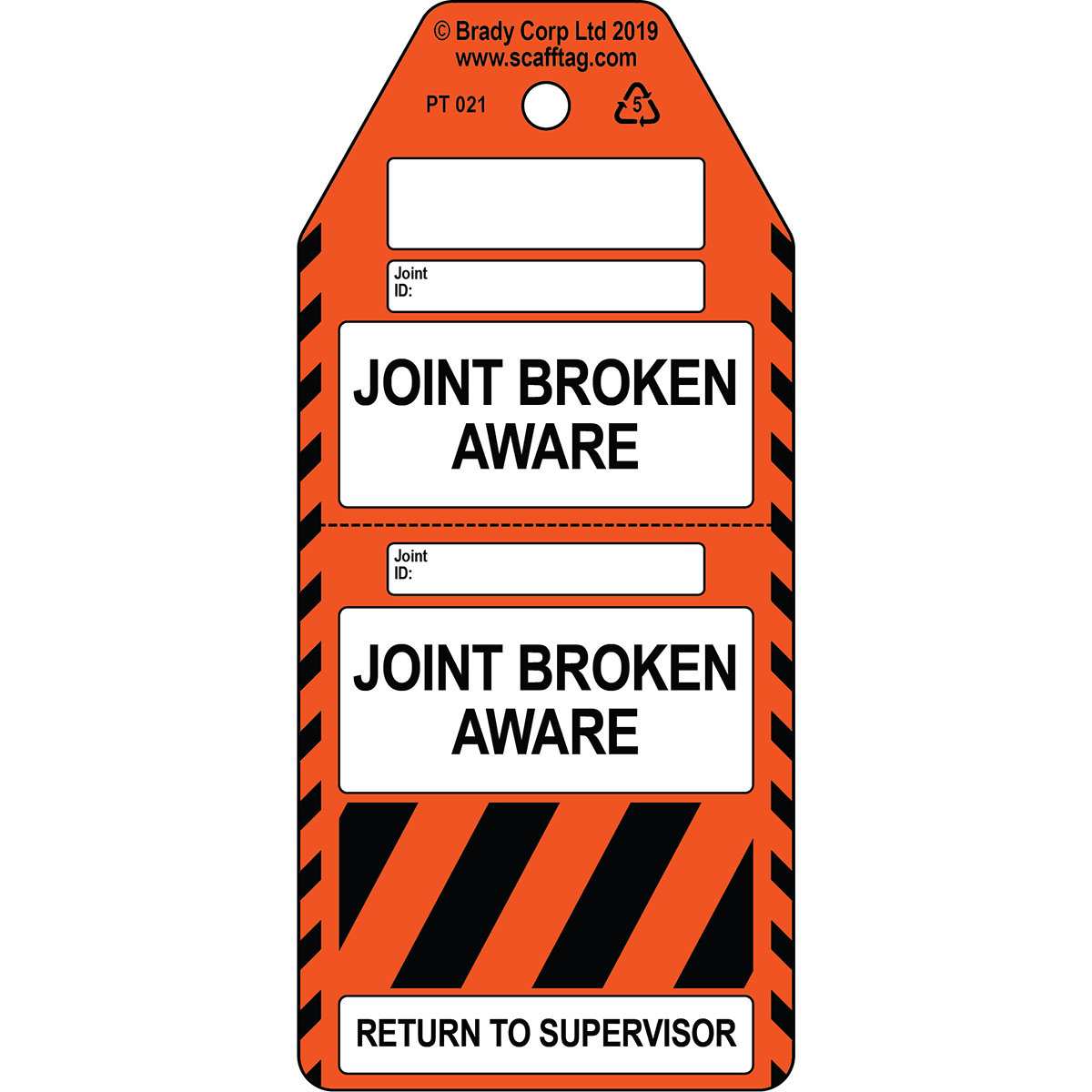 BRADY - Joint Broken Aware – Cartellino in 2 parti