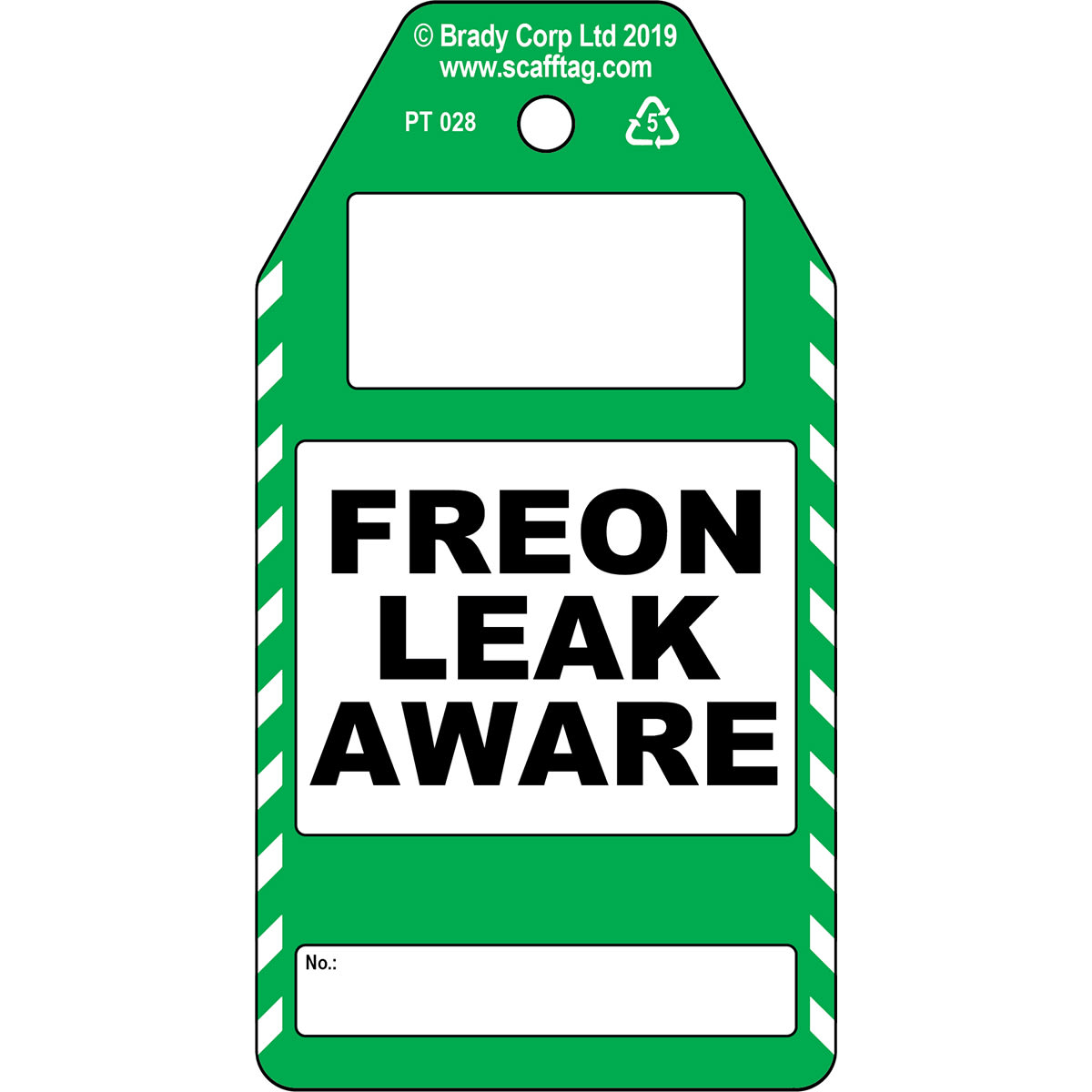 BRADY - Cartellino Freon Leak Aware 306745