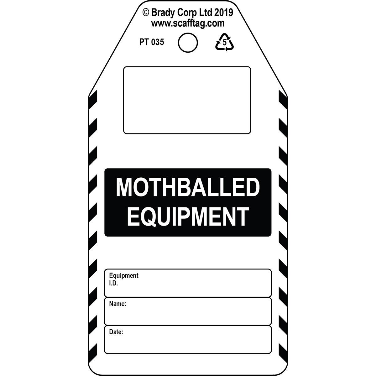 BRADY - Cartellino Mothballed Equipment 306752