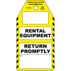 BRADY - Cartellino Rental Equipment (return to)