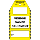 BRADY - Cartellino Vendor Owned Equipment 306754