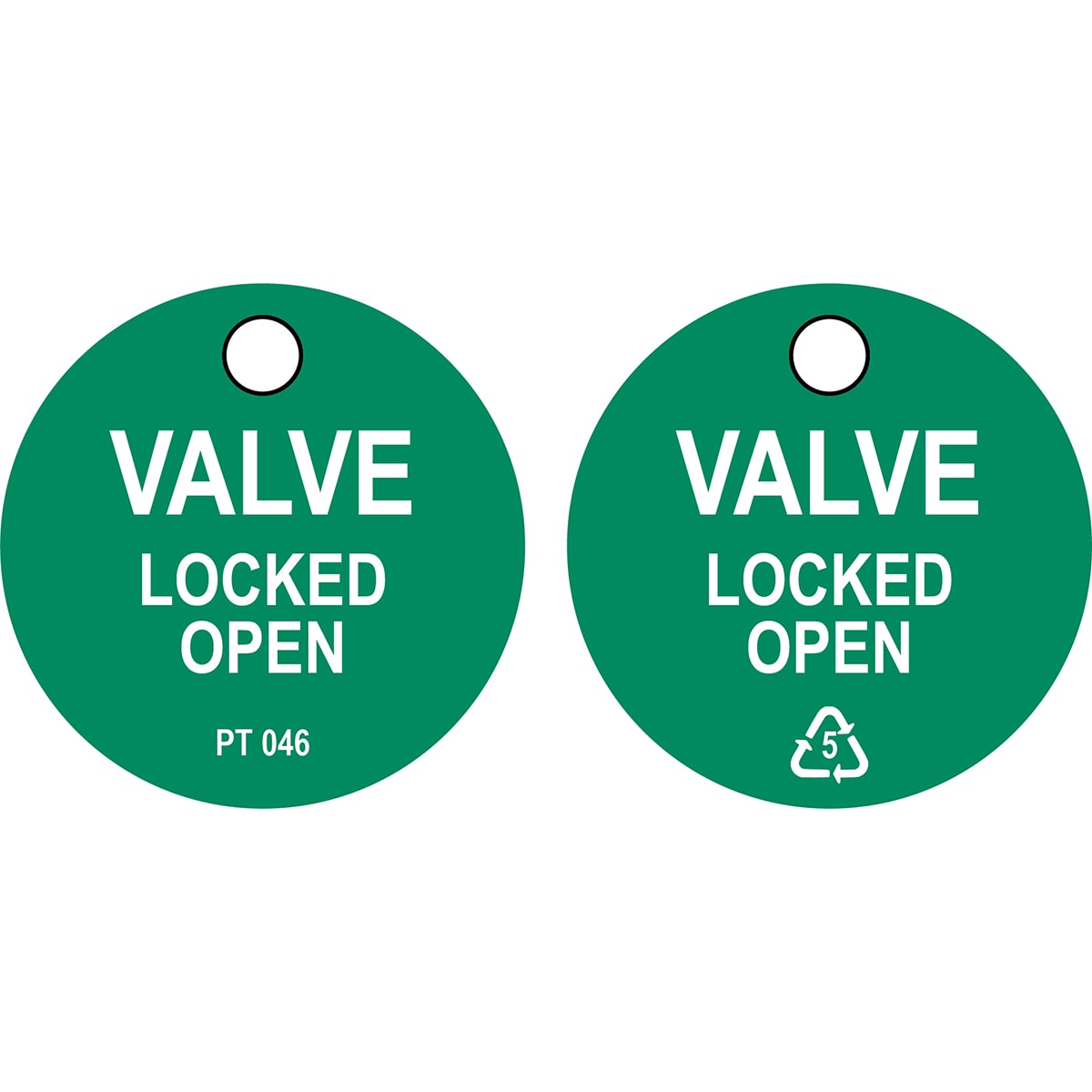 BRADY - Cartellino Valve Locked OPEN