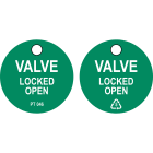 BRADY - Cartellino Valve Locked OPEN
