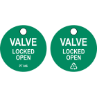 BRADY - Cartellino Valve Locked OPEN 306763