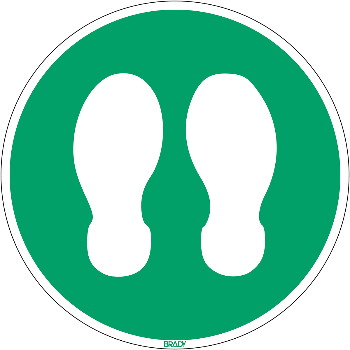 BRADY - Segnaletica a pavimento Fermarsi qui 306919