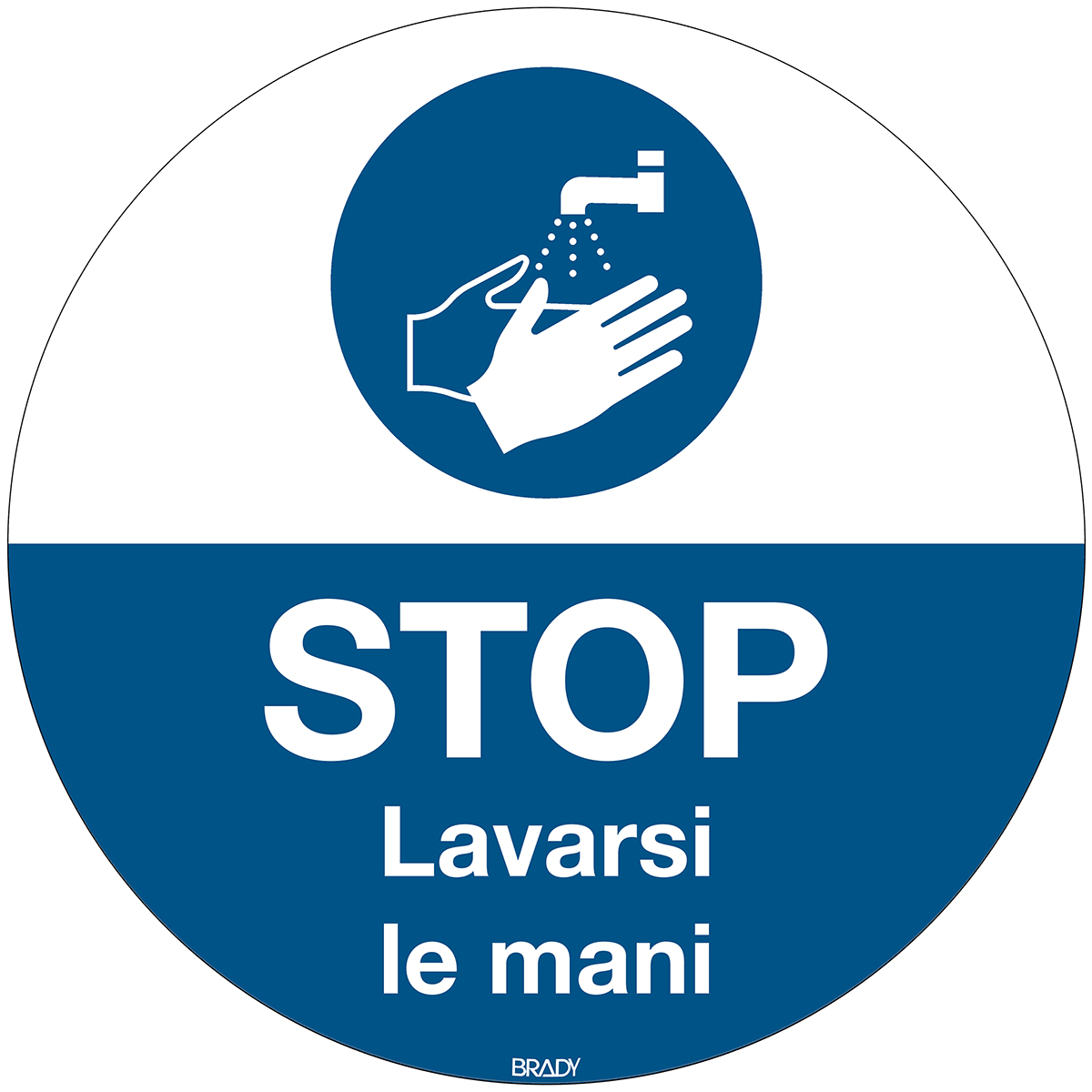 BRADY - Segnaletica a pavimento Lavarsi le mani 306922