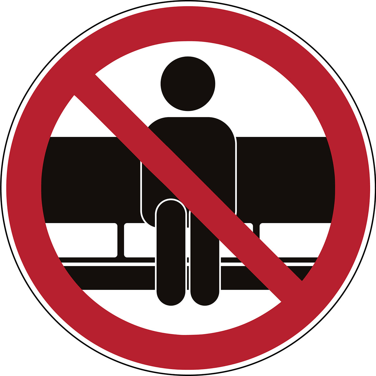 BRADY - Segnaletica di sicurezza - Non sedersi qui 307509