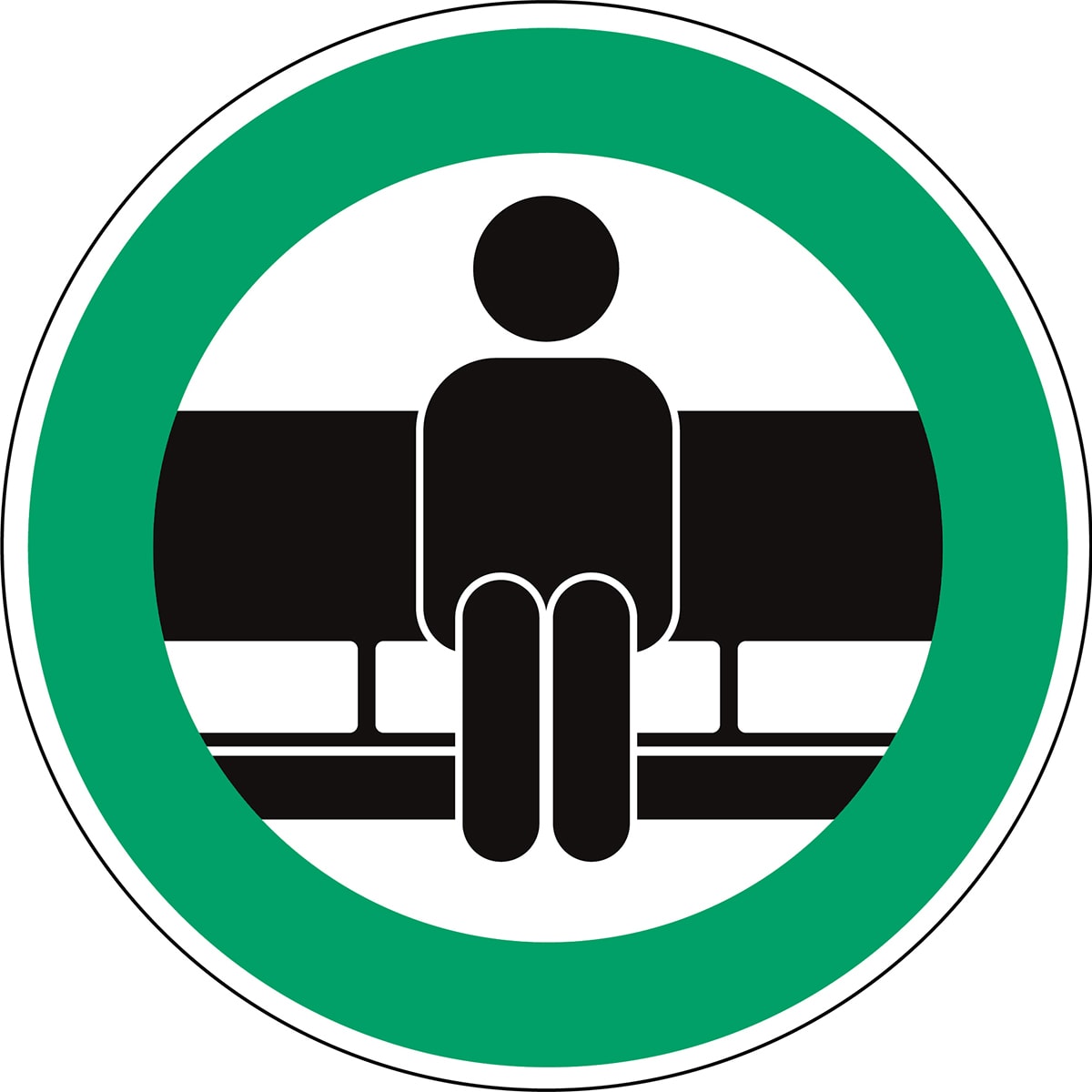 BRADY - Segnaletica di sicurezza - Sedersi qui 307513