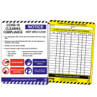BRADY - Cartellini COVID-19 Cleaning Compliance 307681