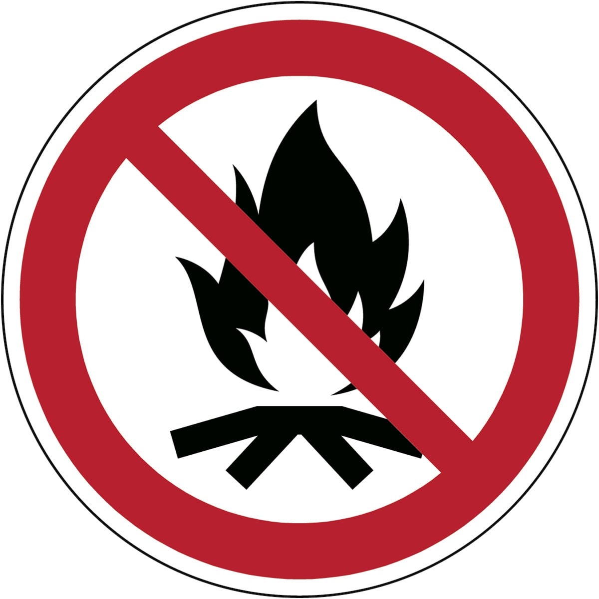 BRADY - Segnaletica di sicurezza ISO - Vietato accendere fuochi all’aperto