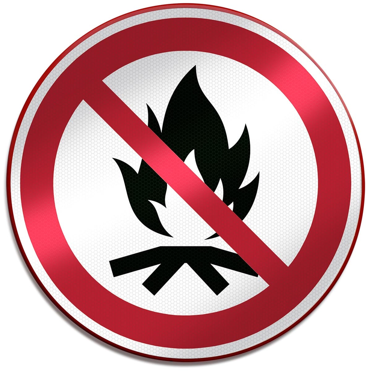 BRADY - Segnaletica di sicurezza ISO - Vietato accendere fuochi all’aperto 310112
