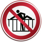 BRADY - Segnaletica di sicurezza ISO - Vietato oltrepassare la barriera 310124