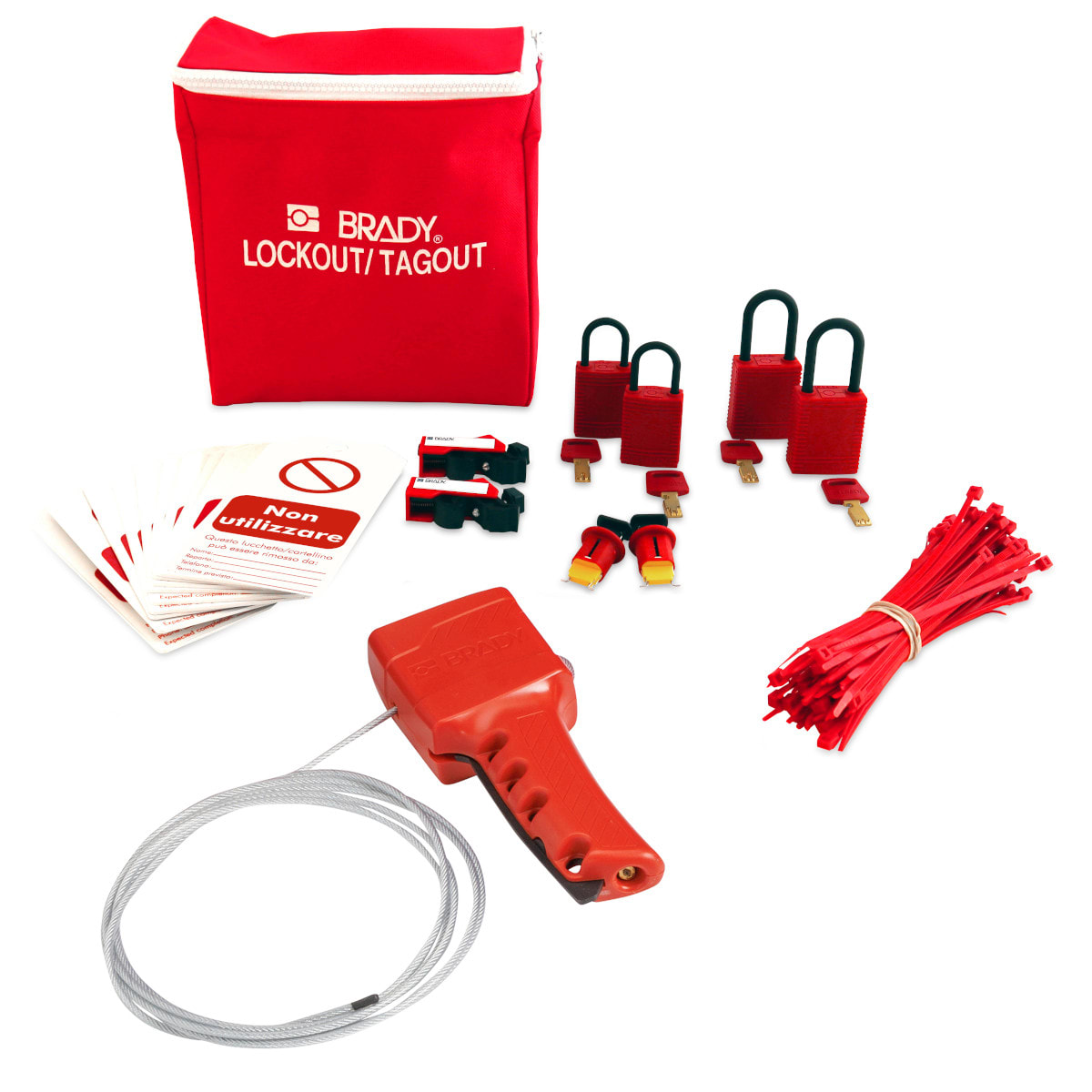 BRADY - Kit per lockout energia eolica - Piccolo