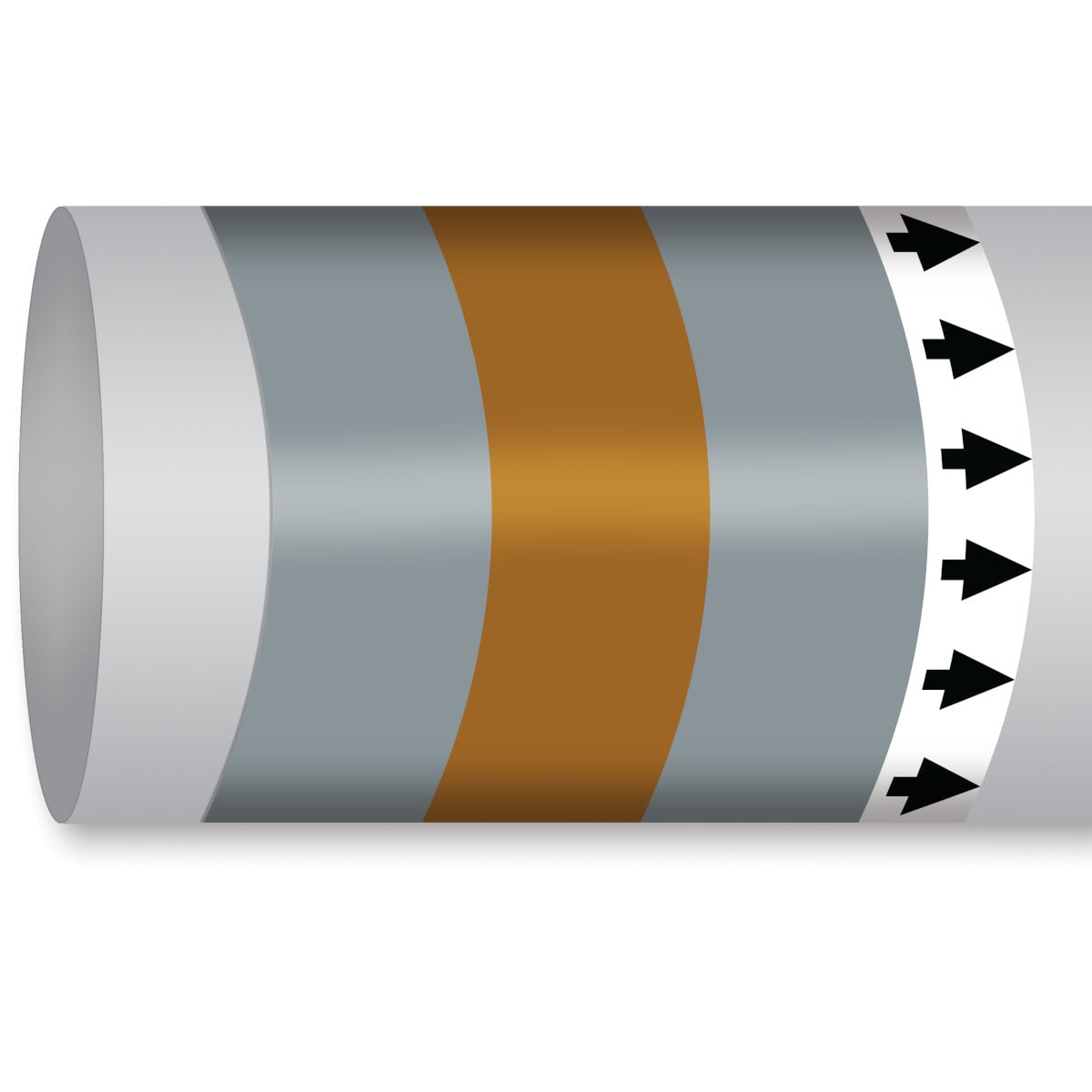 BRADY - Marcatubo IMO ISO 14726 - Non Flammable Gases: Inert Gas