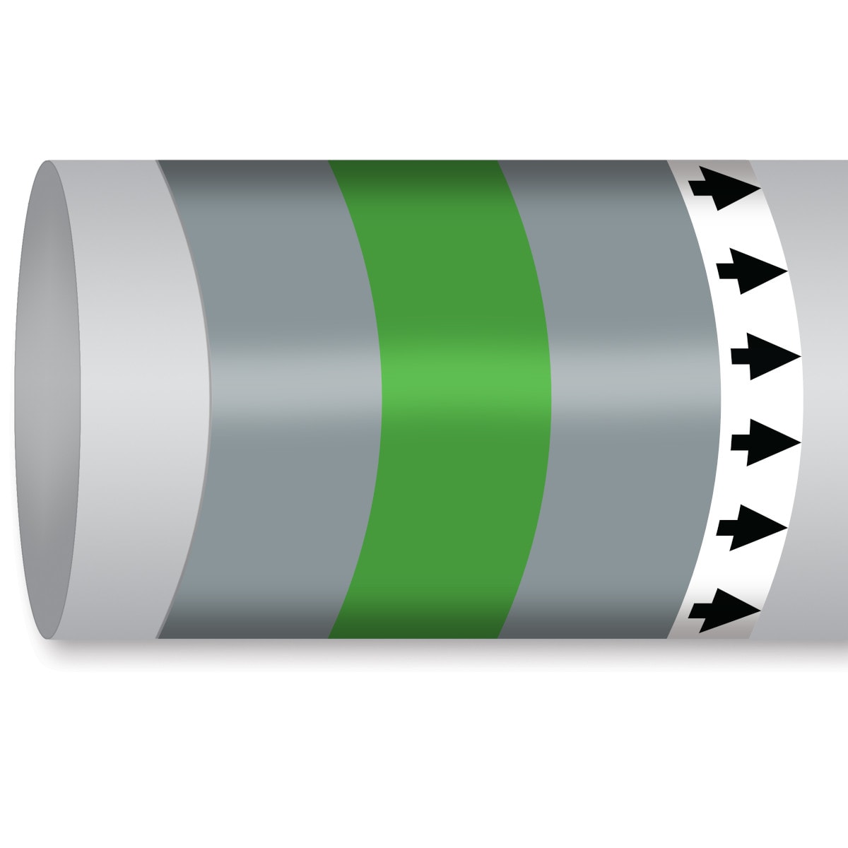 BRADY - Marcatubo IMO ISO 14726 - Non Flammable Gases: Nitrogen 310471