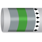 BRADY - Marcatubo IMO ISO 14726 - Non Flammable Gases: Nitrogen 310471