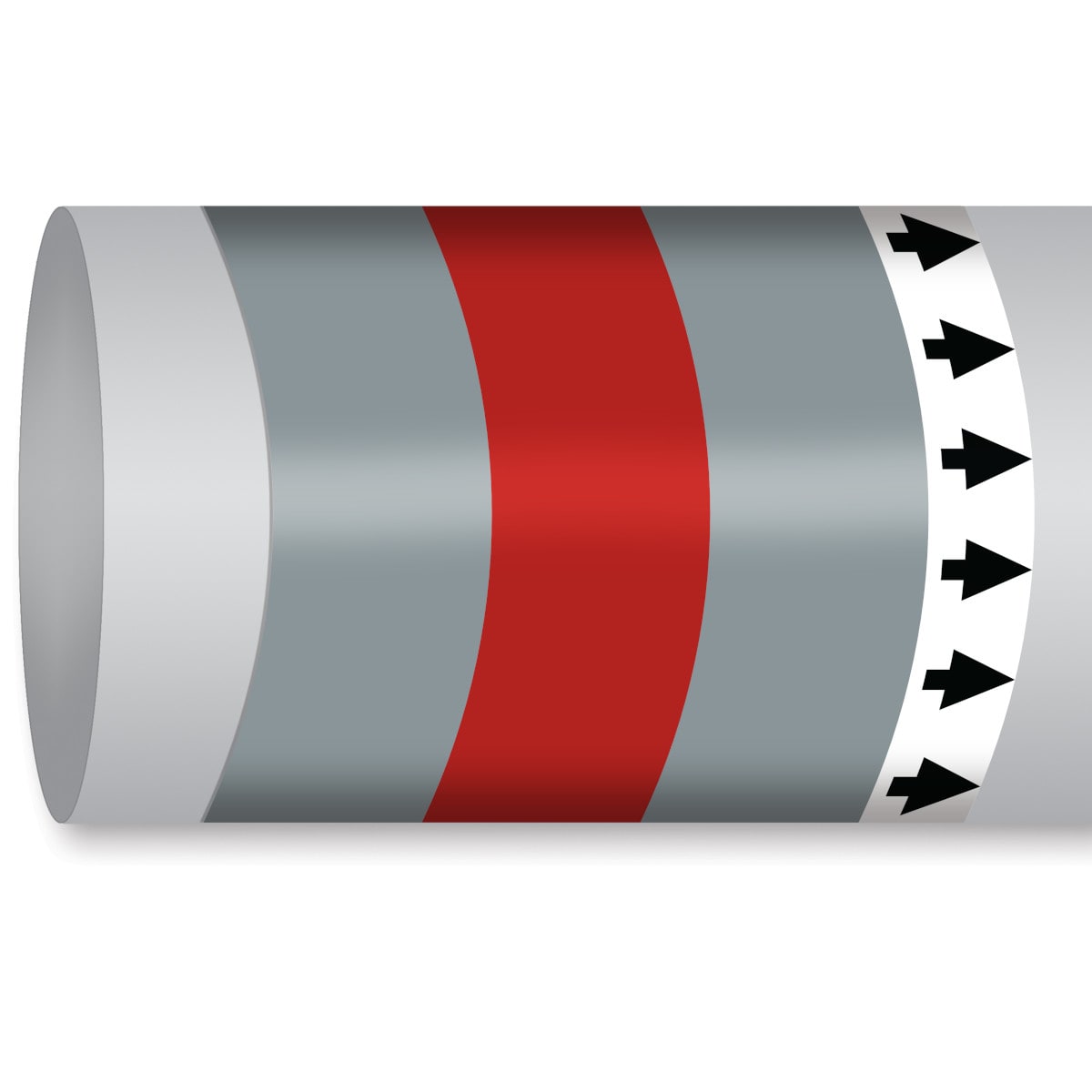 BRADY - Marcatubo IMO ISO 14726 - Non Flammable Gases: Compressed Air -High Pressure 310474