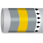 BRADY - Marcatubo IMO ISO 14726 - Non Flammable Gases: Breathing Gas