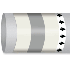 BRADY - MPM-AIRINVENT-300MMX30M-WT/SV/WT-ROLL