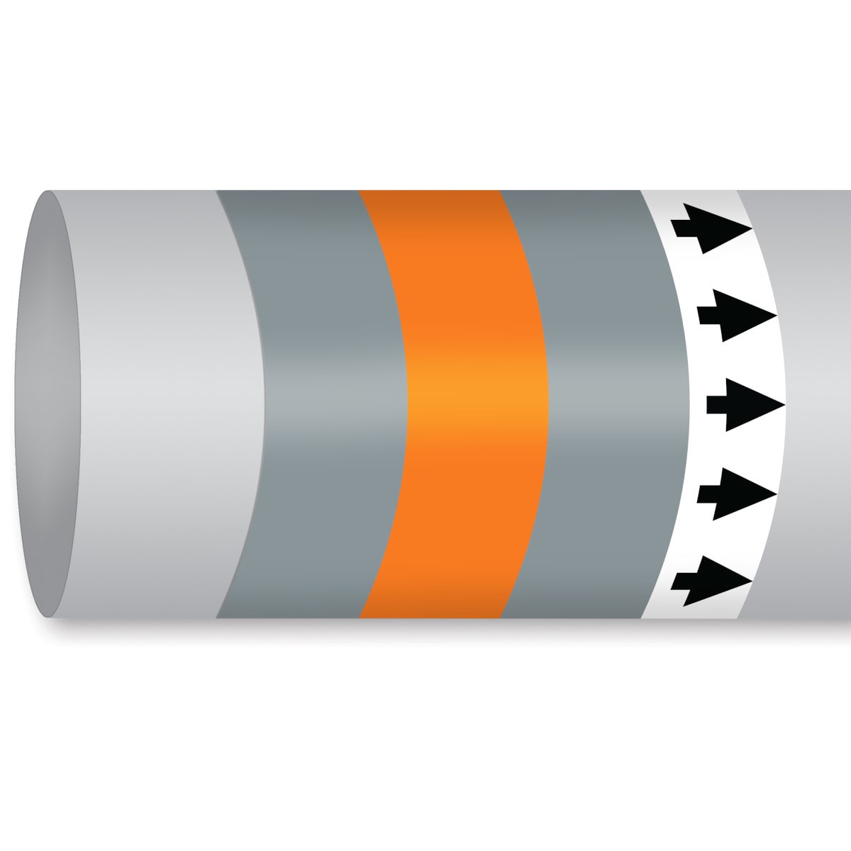 BRADY - Marcatubo IMO ISO 14726 - Non Flammable Gases: Compressed Air - Low Pressure