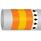 BRADY - MPM-OILNONFUEL-200MMX30M-OR/YL/OR-ROLL
