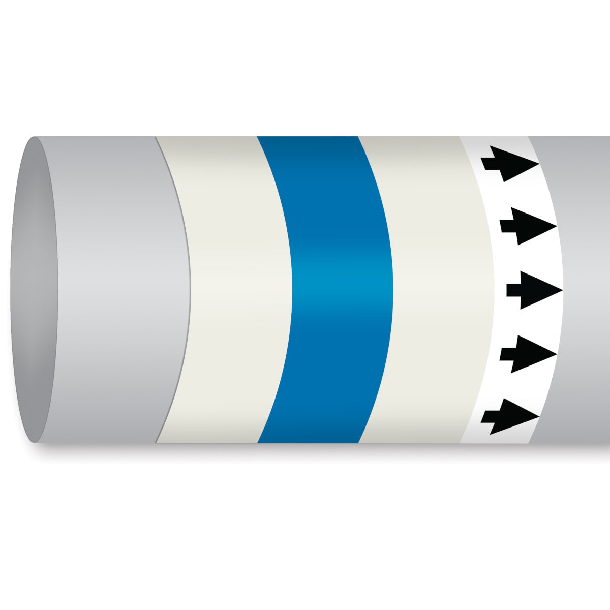 BRADY - MPM-AIRINVENT-200MMX30M-WT/BL/WT-ROLL