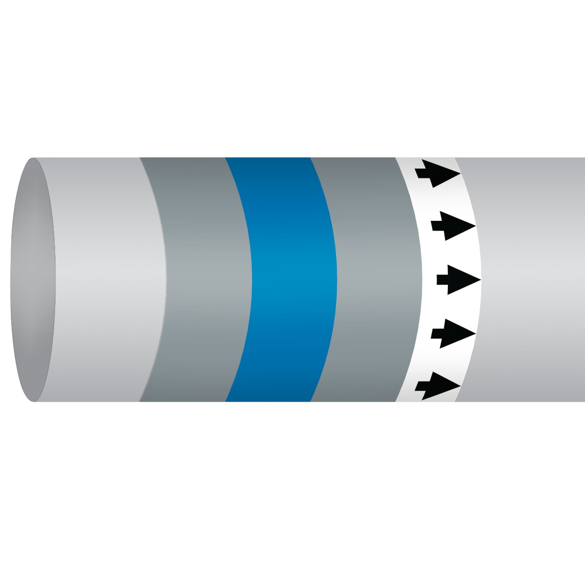 BRADY - Marcatubo IMO ISO 14726 - Non Flammable Gases: Oxygen