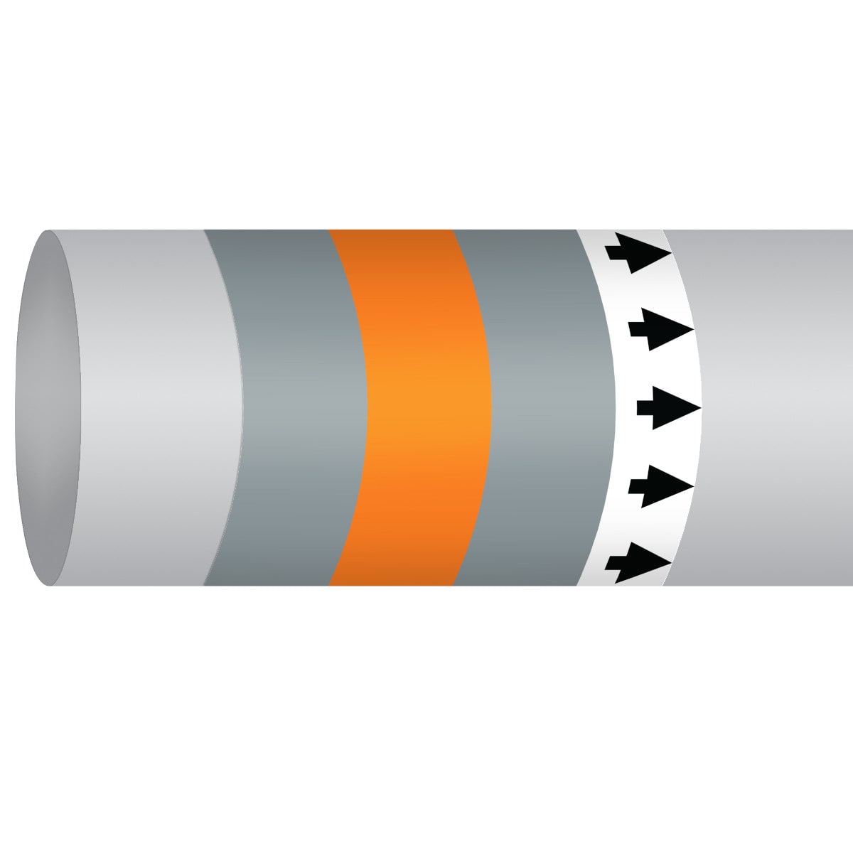 BRADY - Marcatubo IMO ISO 14726 - Non Flammable Gases: Compressed Air - Low Pressure 310601